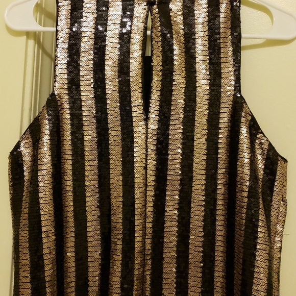 sequence black and gold dress - Picture 2 of 2